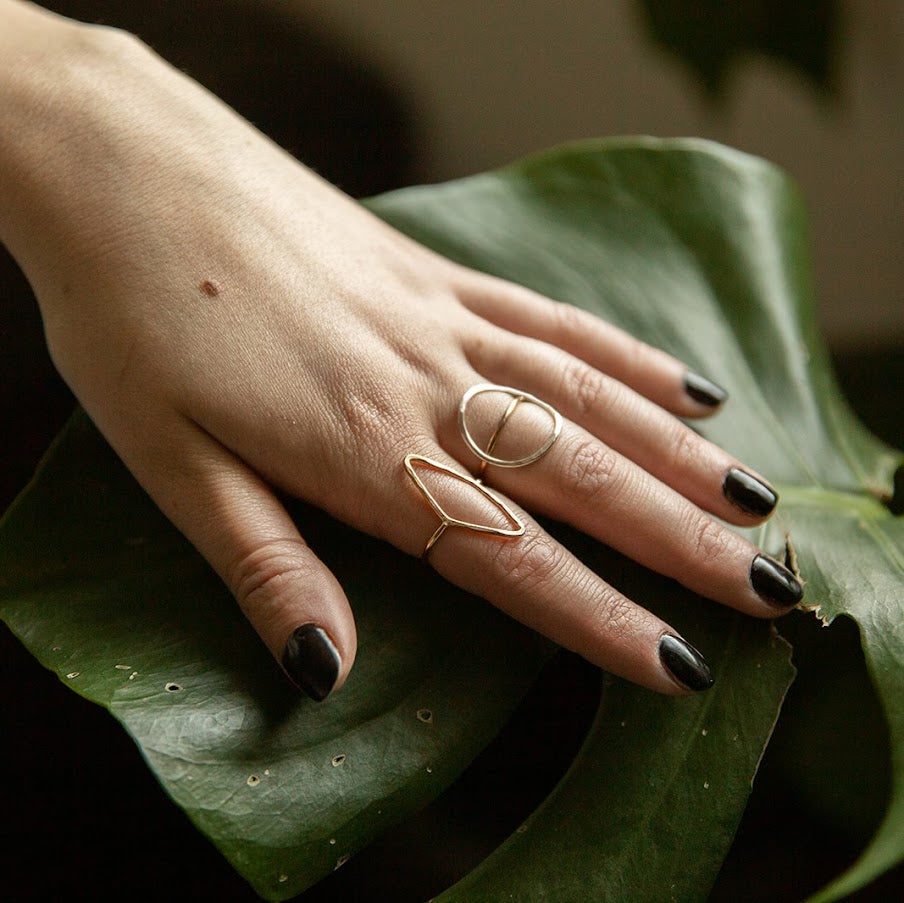 Diamond Geo Ring