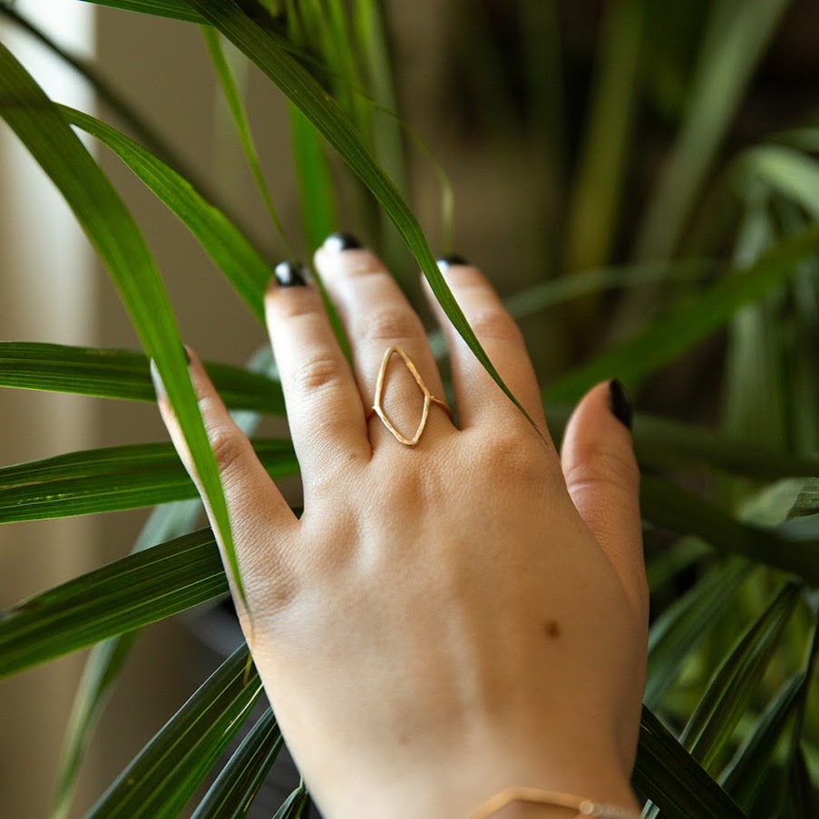 Diamond Geo Ring