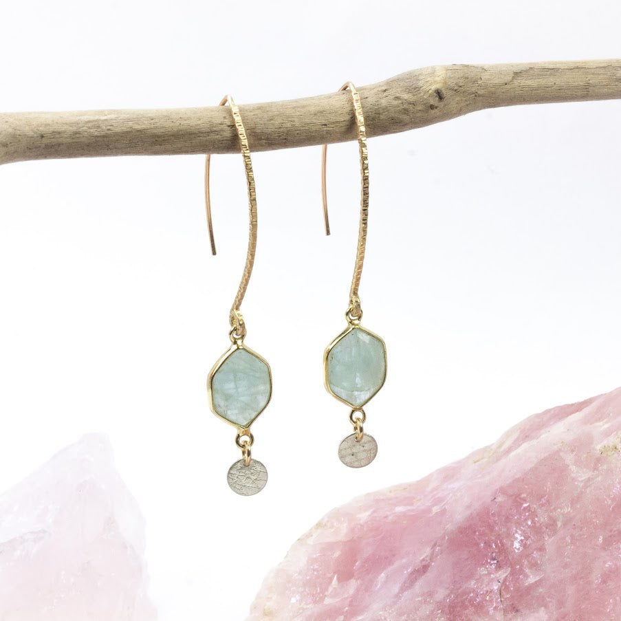 Aqua Hook Up Earrings