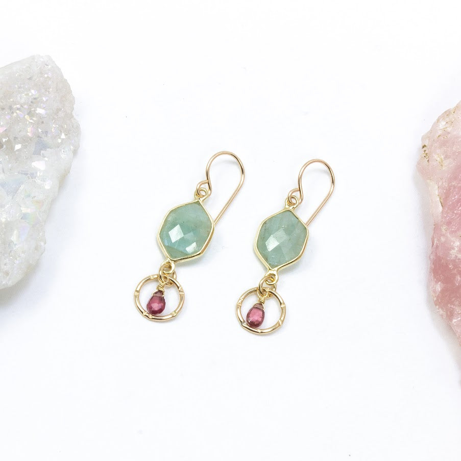 Aquamarine Princess Earrings