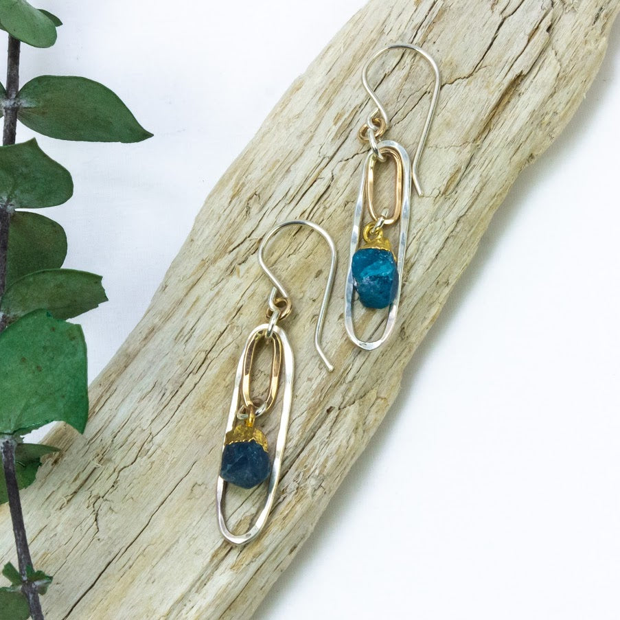 Blue Orchid Earrings