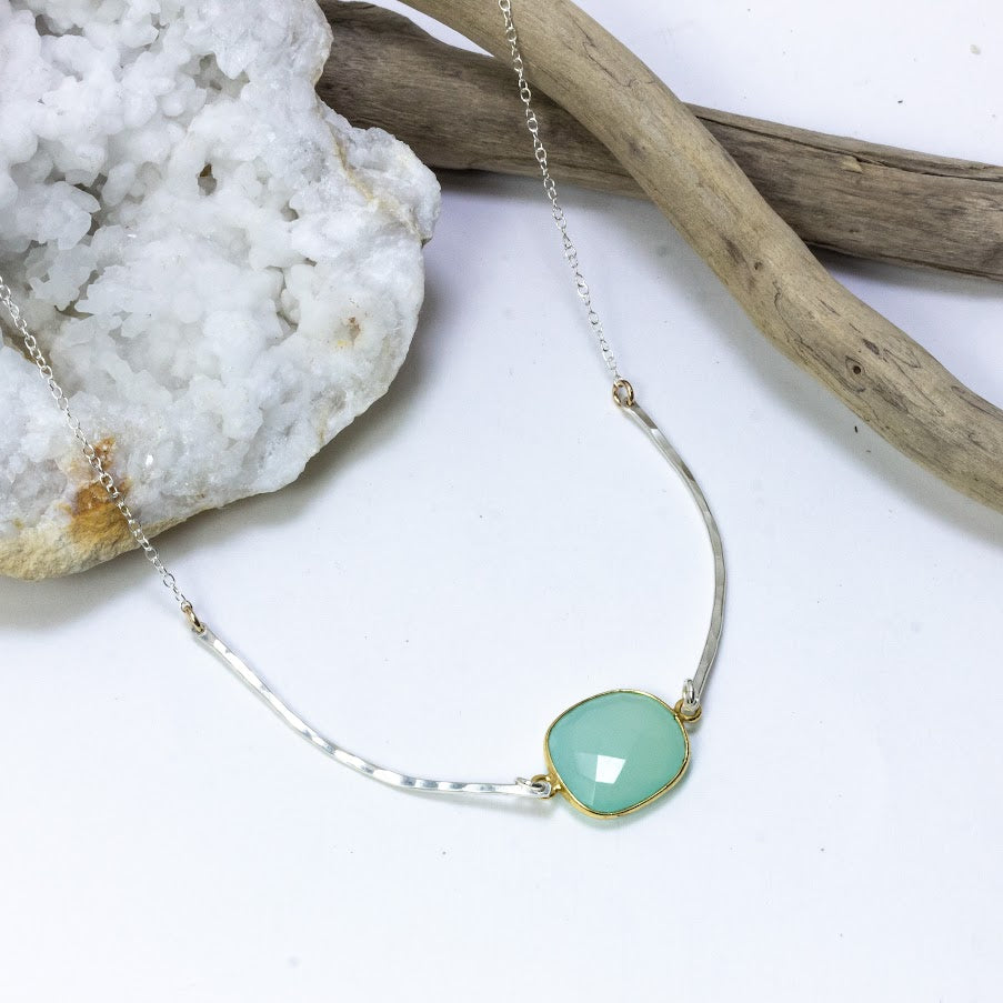 Chalcedony Flow Necklace