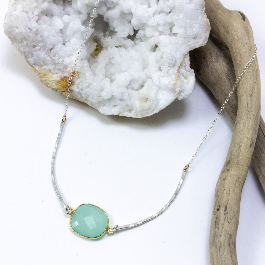 Chalcedony Flow Necklace