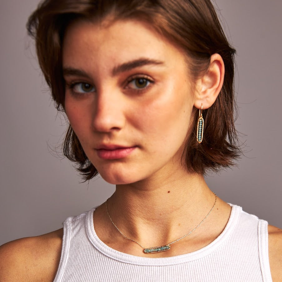 Apatite Bar Necklace