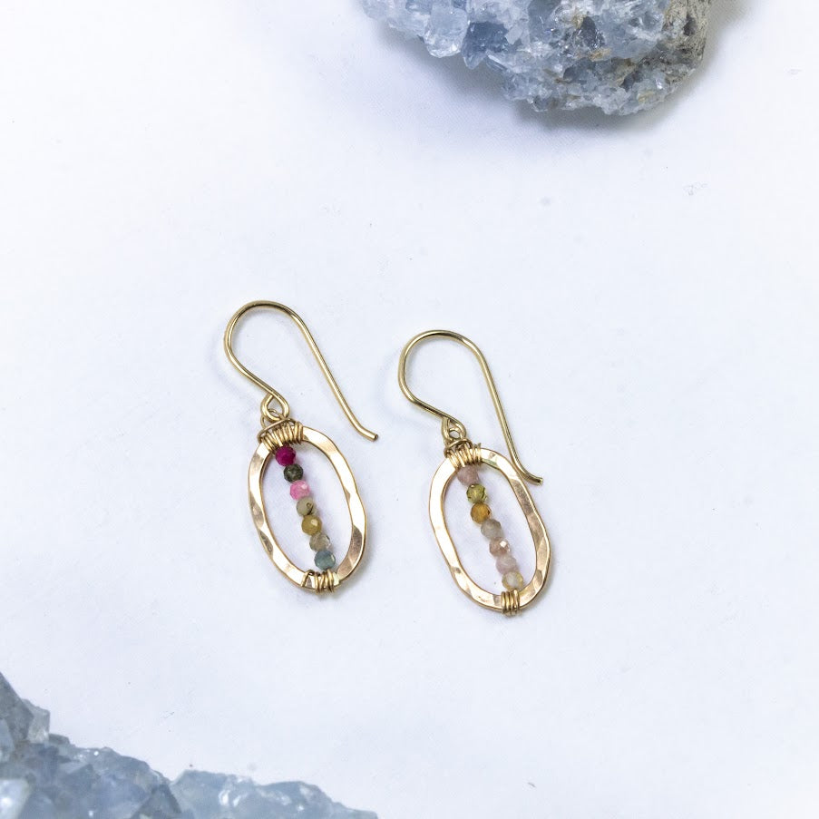 Tourmaline Chakra Earrings