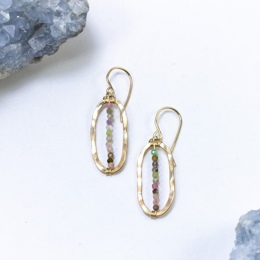 Tourmaline Chakra Earrings
