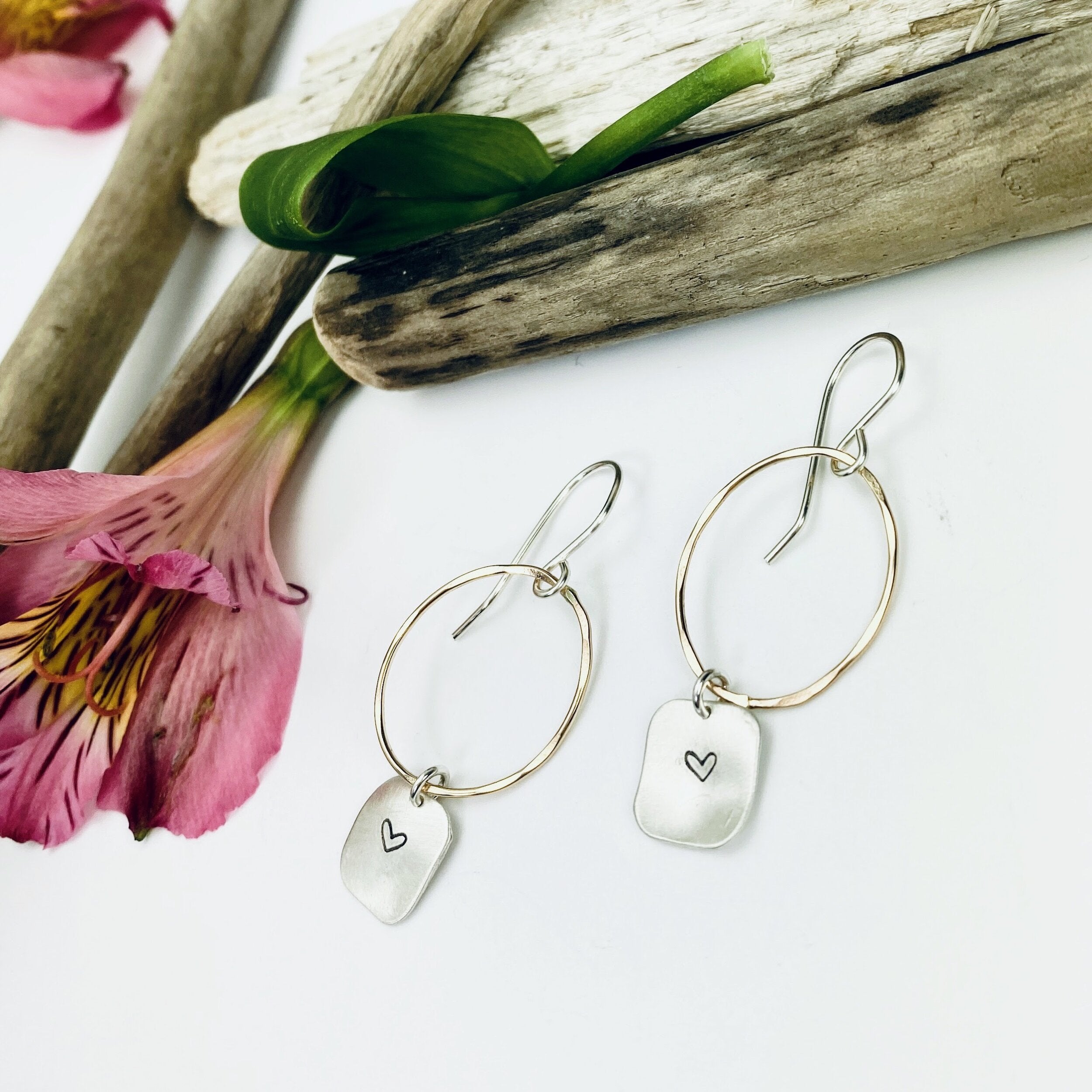 Heart Drop Earrings