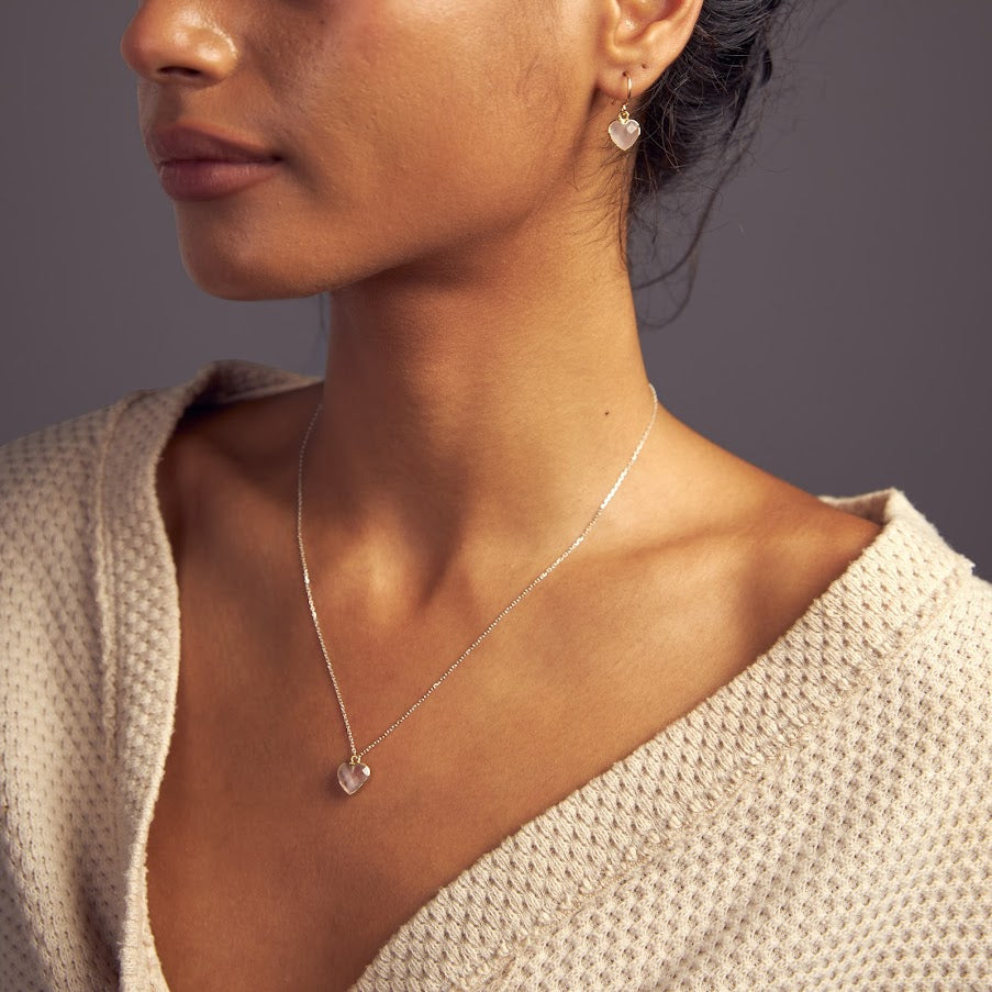 Gemstone Heart Necklace