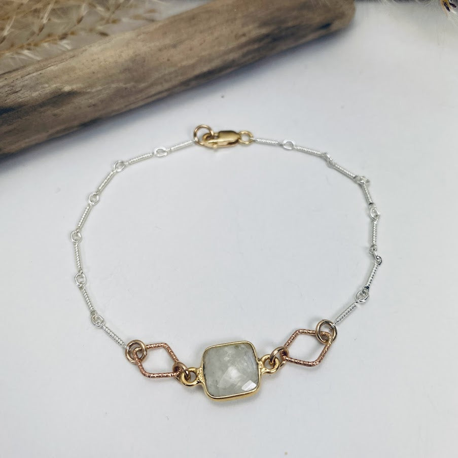 Moonstone Links Bracelet