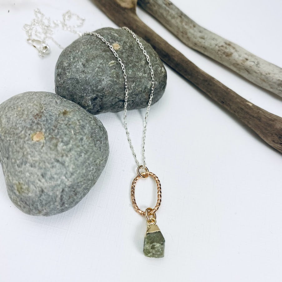 Raw Labradorite Necklace