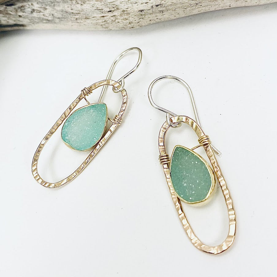 Druzy Capsule Earrings