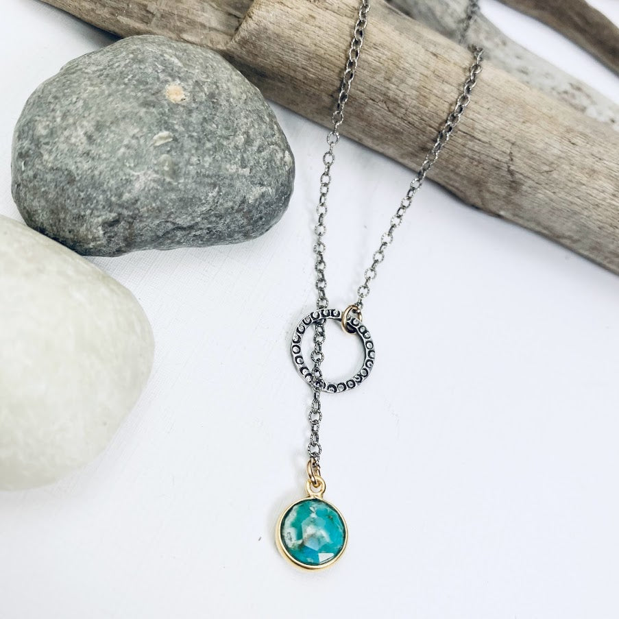 Tied Up Turquoise Lariat