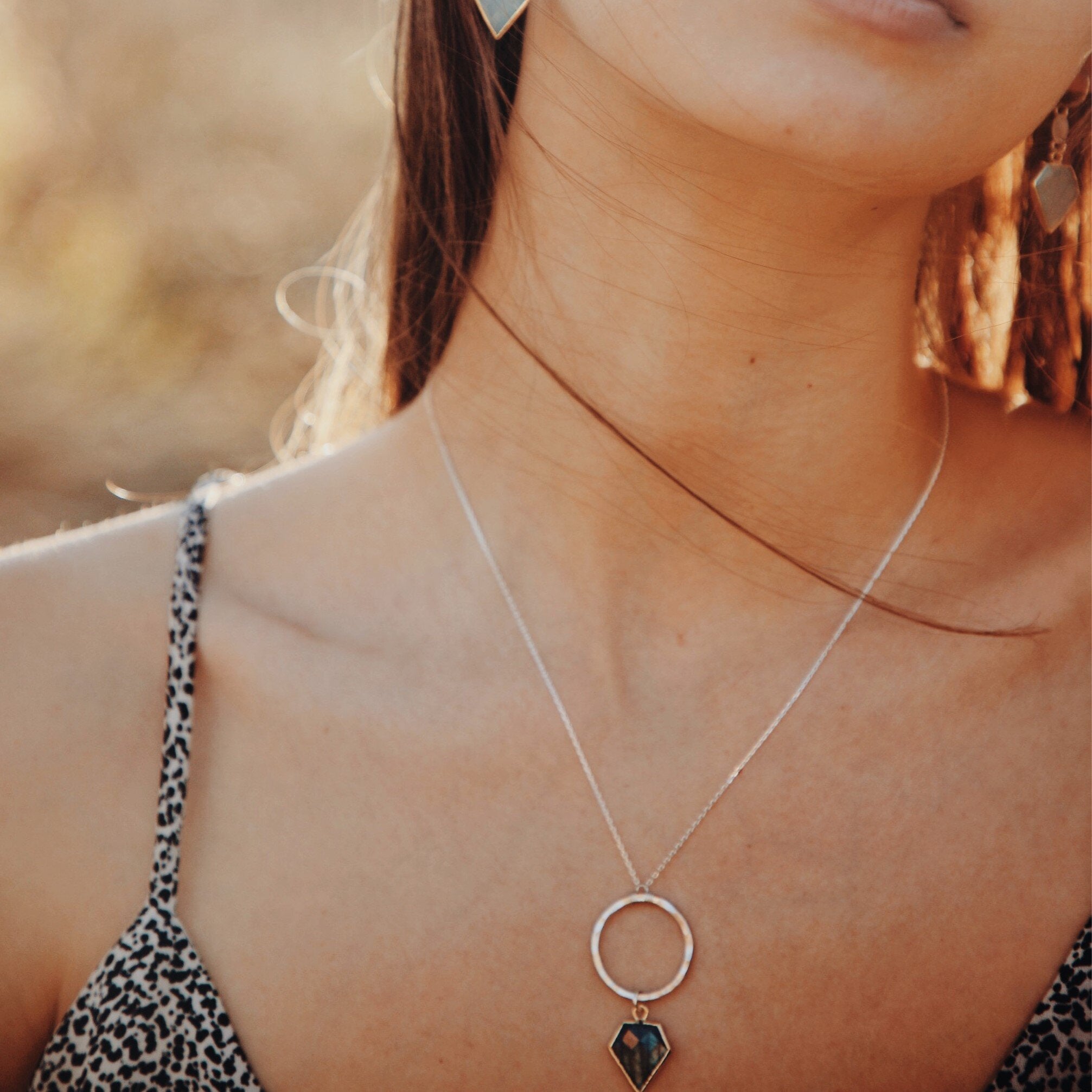 Geometric Edge Necklace