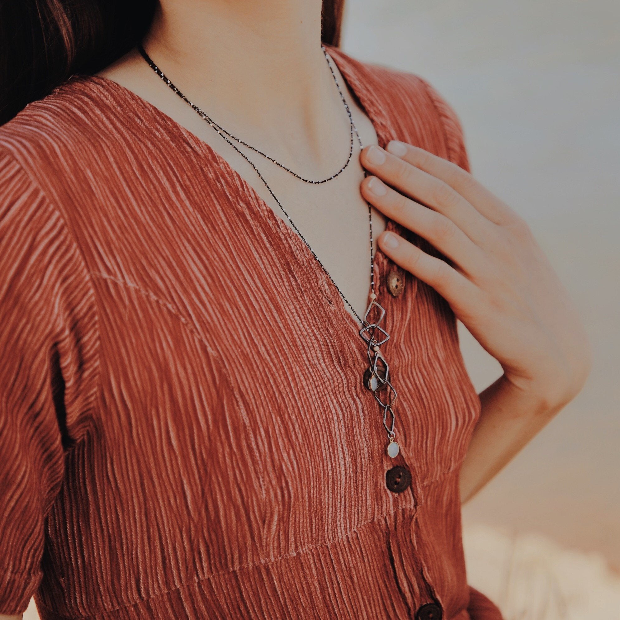 Chalcedony Dance Lariat