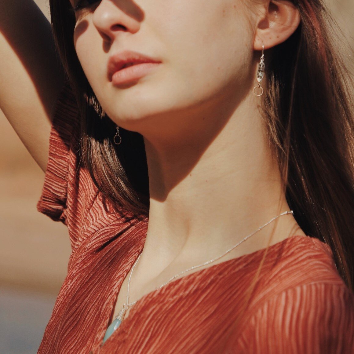 Moss Compass Earrings