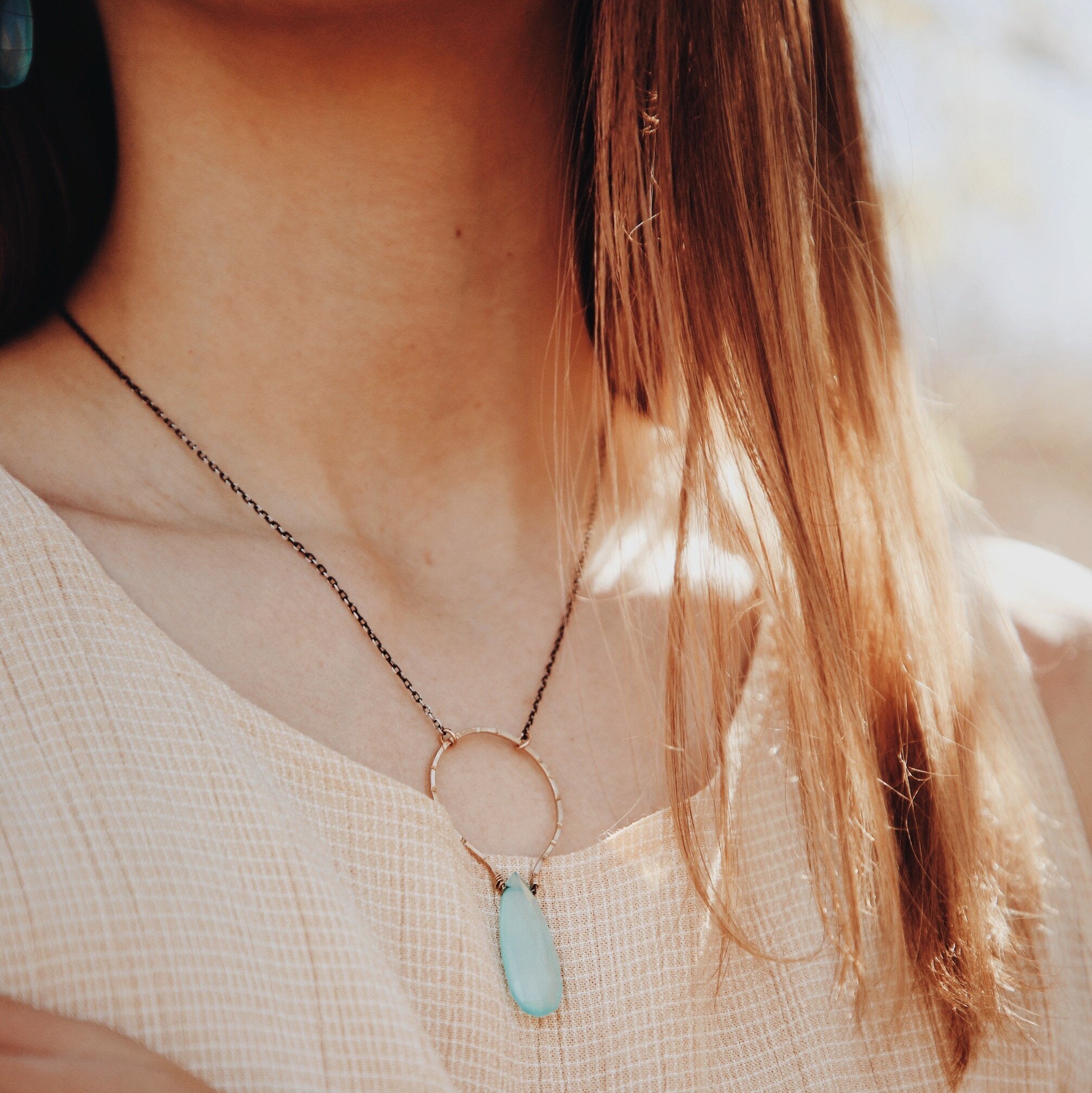 Chalcedony Oceans Necklace