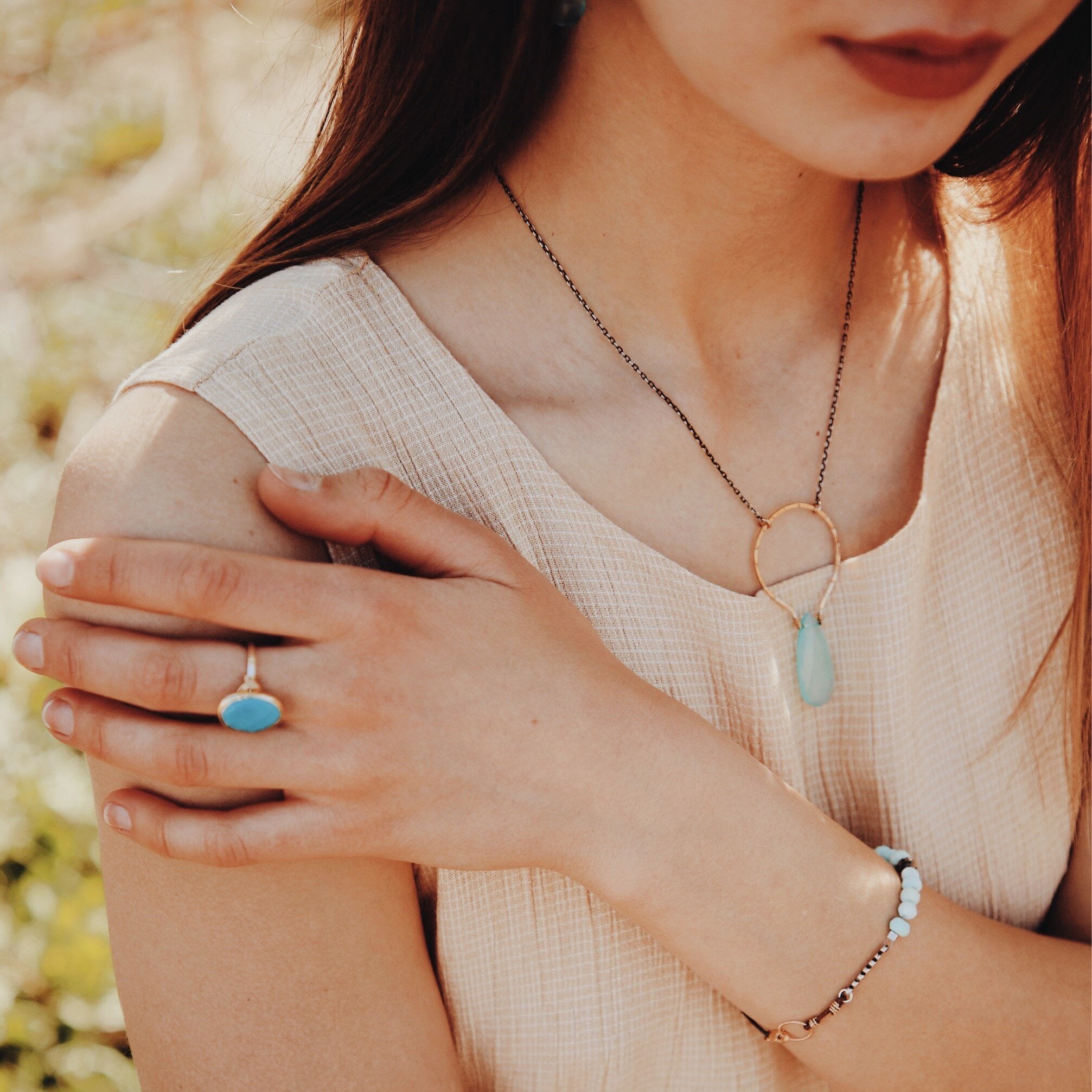 Chalcedony Oceans Necklace