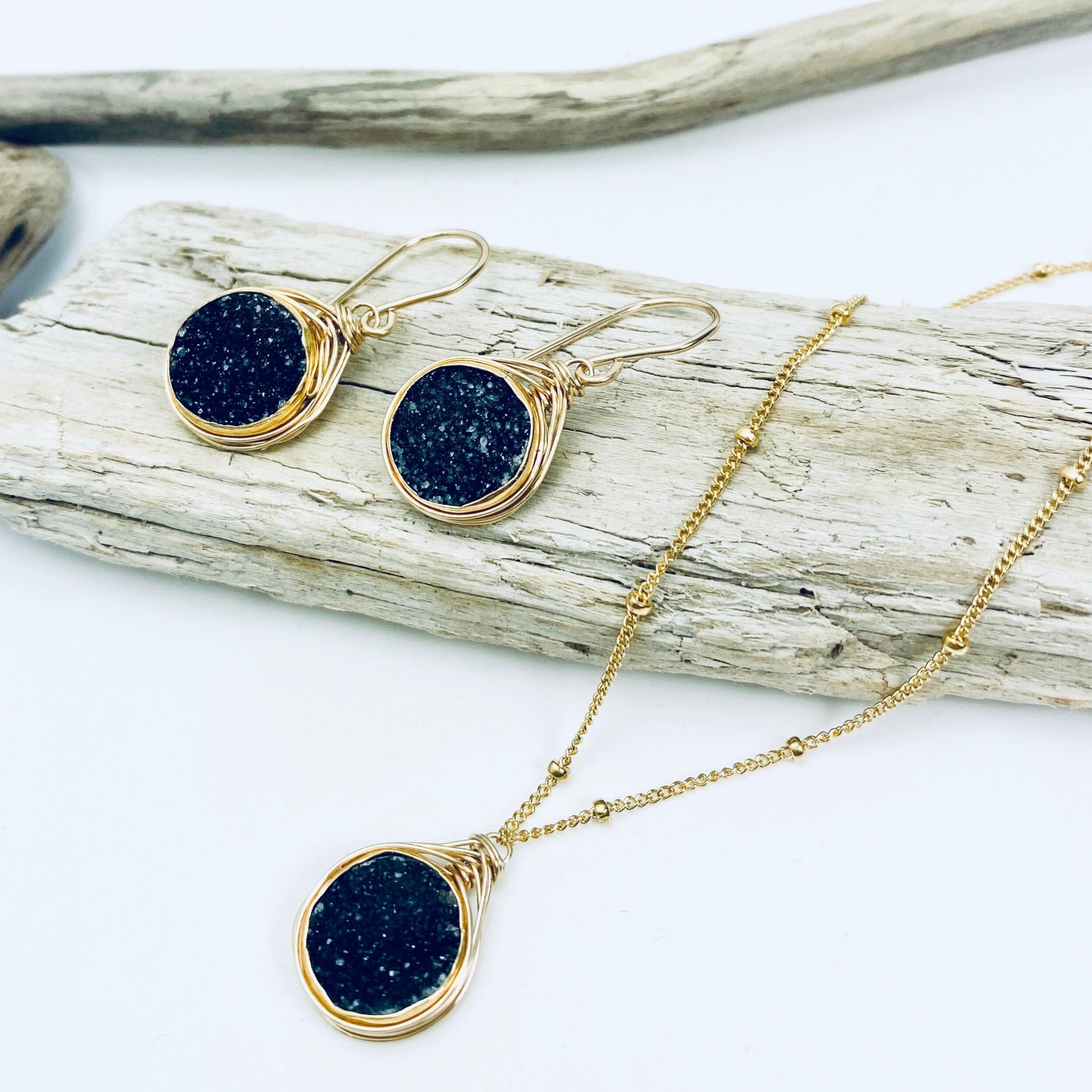 Druzy Wraps Earring