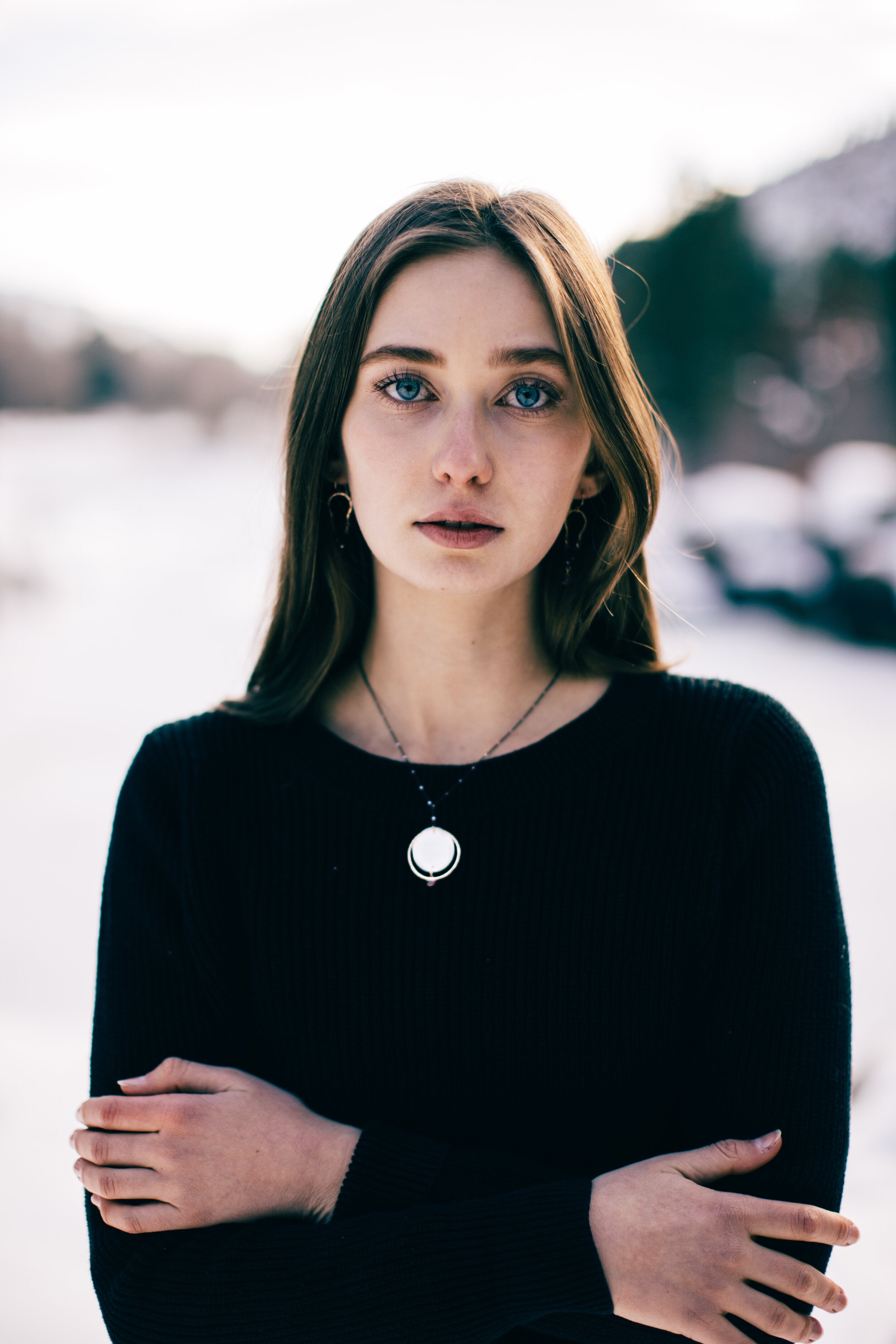 Garnet Eclipse Necklace