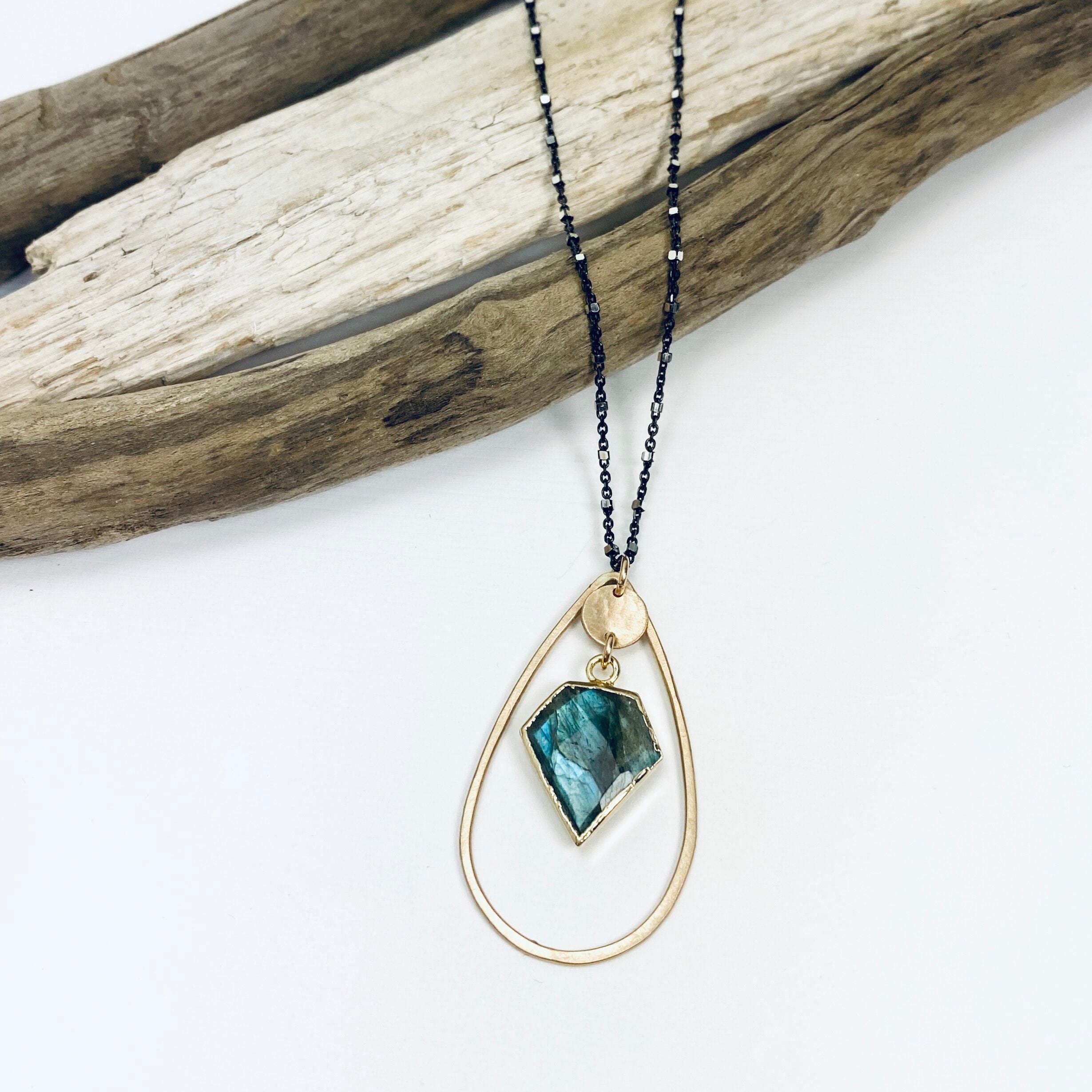 Diamond Tear Drop Necklace