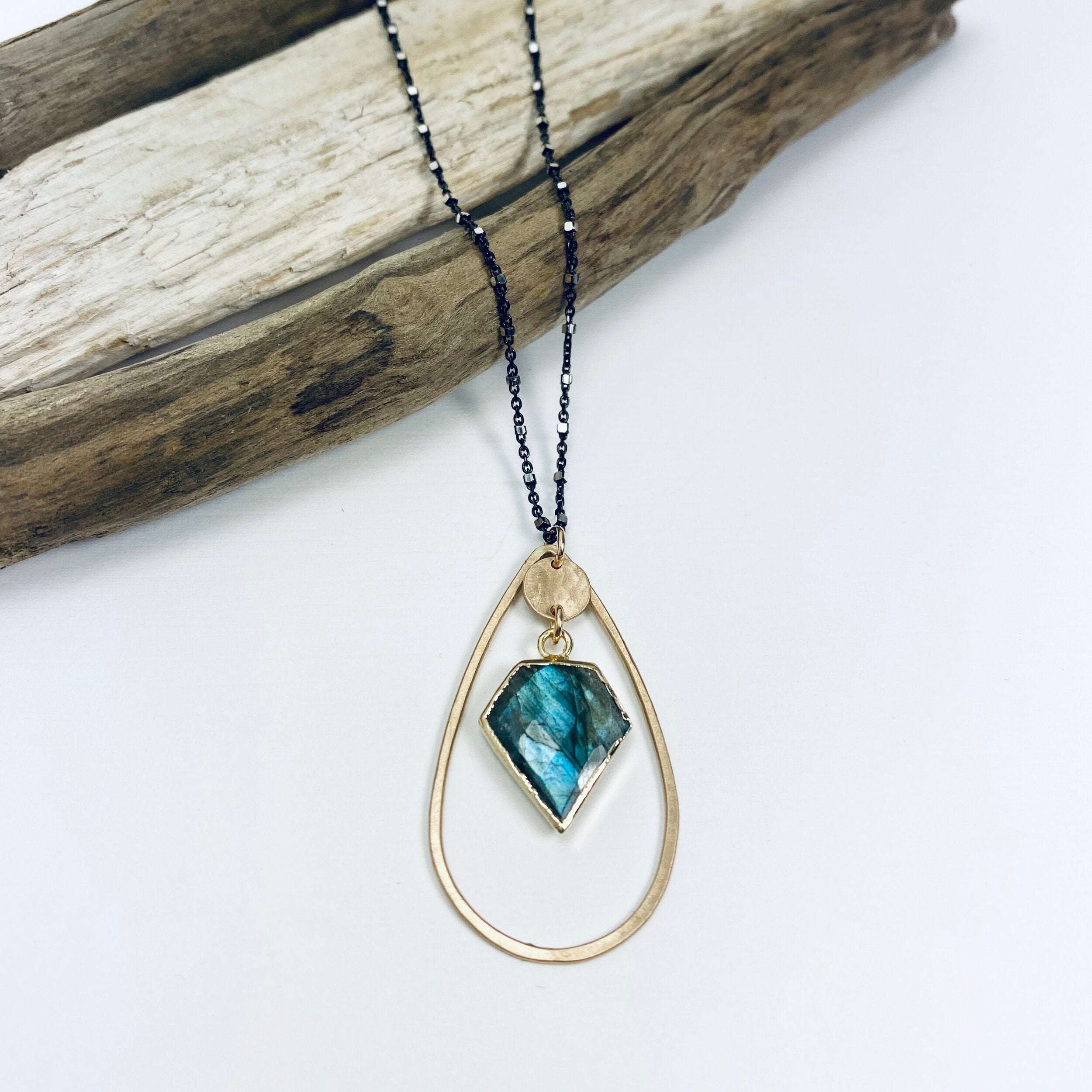 Diamond Tear Drop Necklace