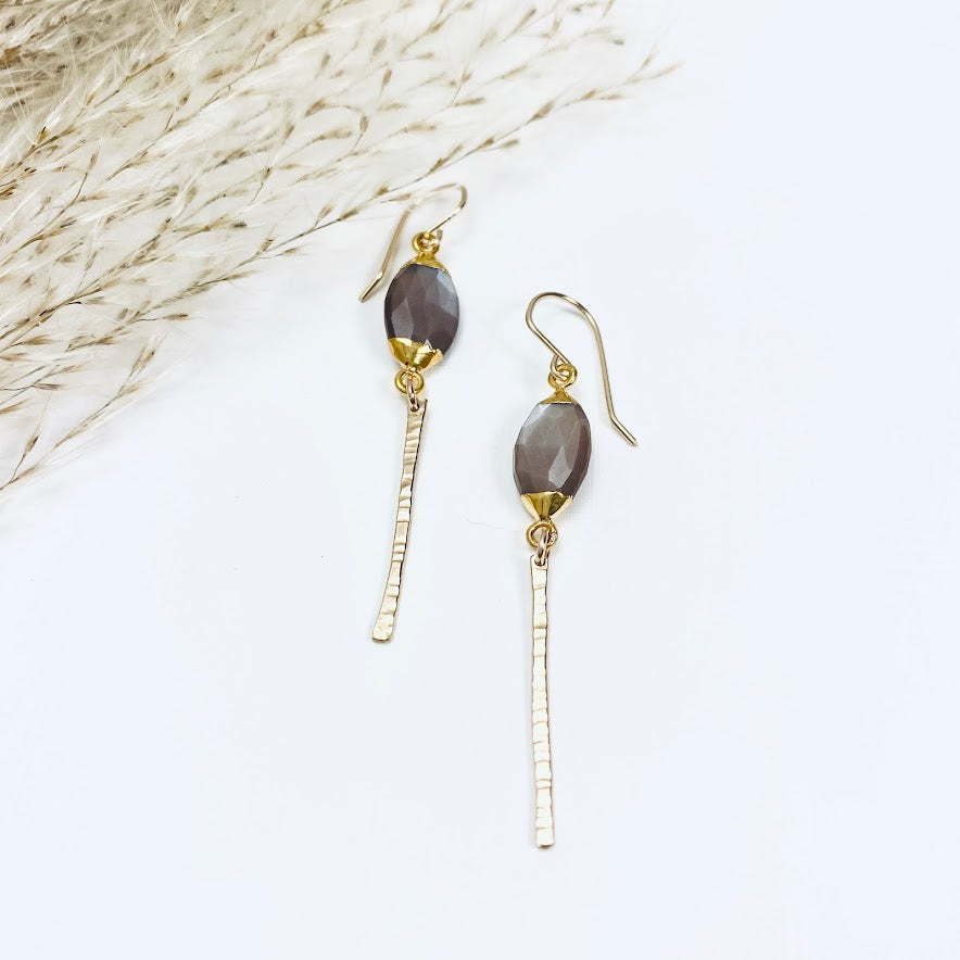 Chocolate Moonbeam Earrings