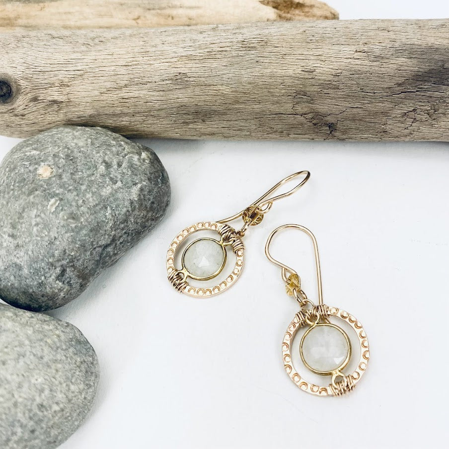 Royal Moonstone Earrings