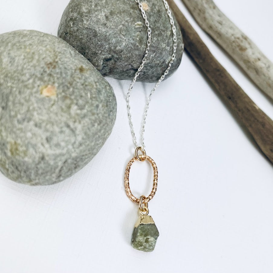 Raw Labradorite Necklace