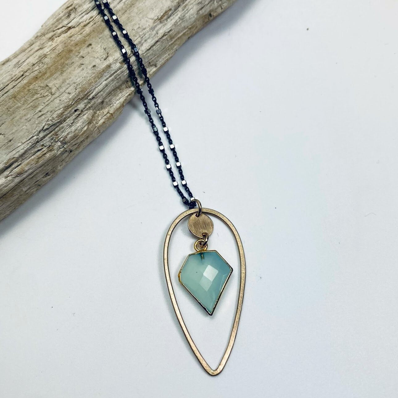Diamond Tear Drop Necklace