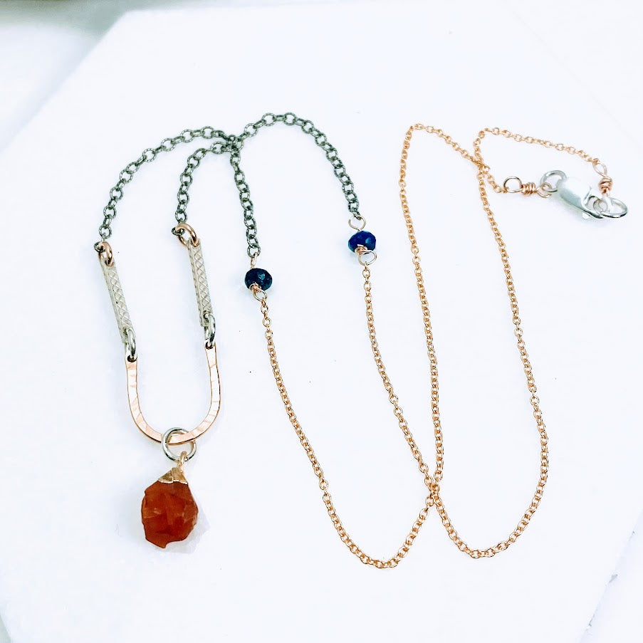 Detailed Orange Necklace