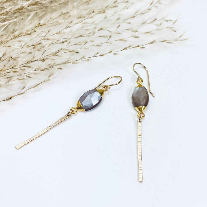 Chocolate Moonbeam Earrings