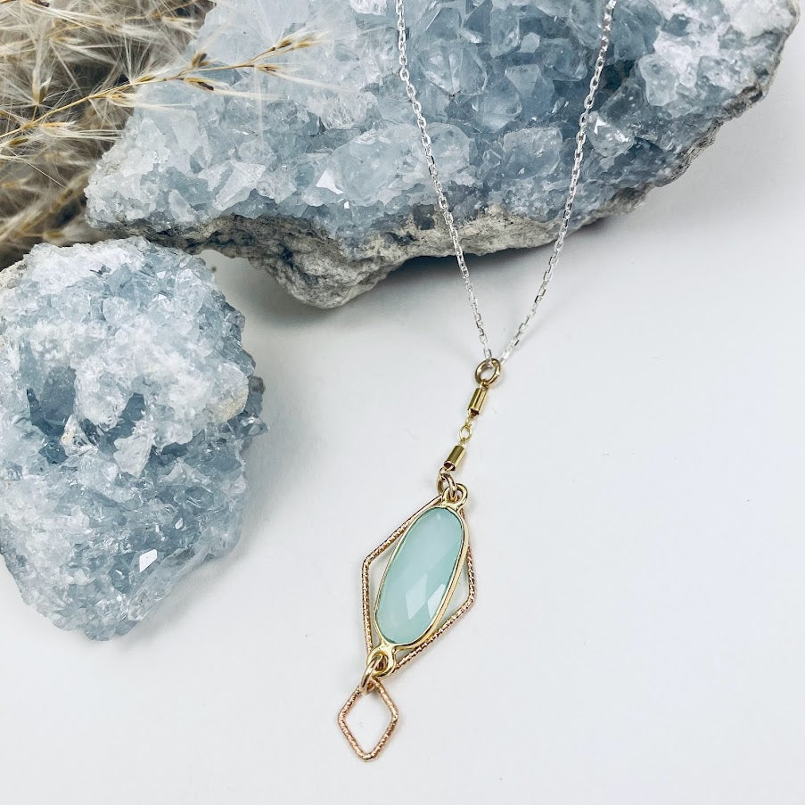 Chalcedony Skylight Necklace