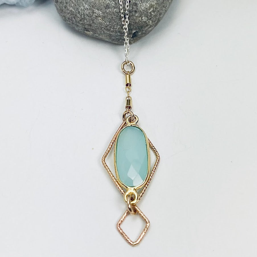 Chalcedony Skylight Necklace