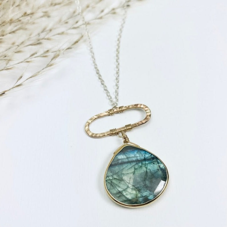 Labradorite Moonbeam Necklace
