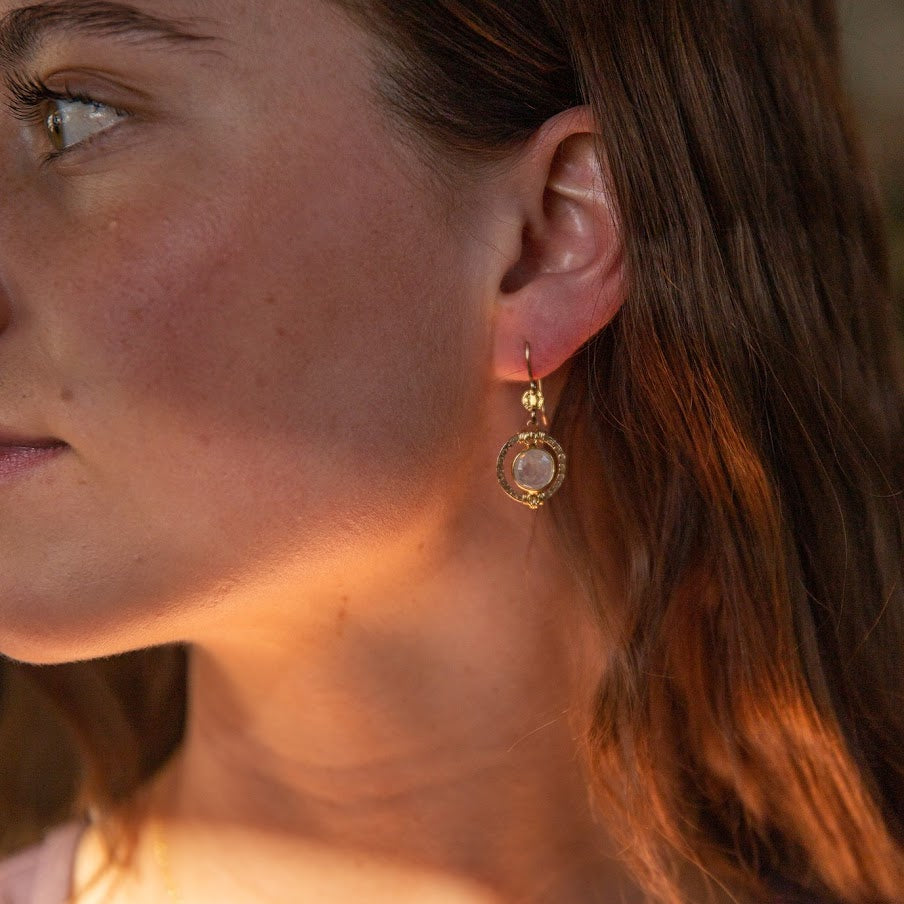 Royal Moonstone Earrings