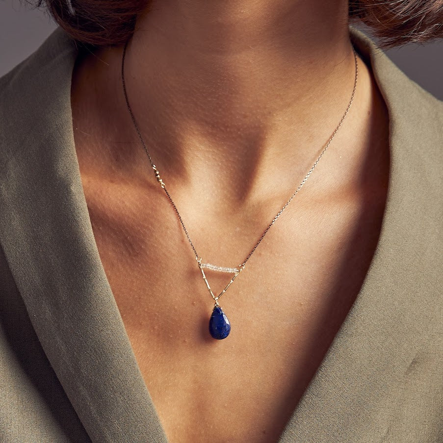 On Point Lapis Pendant