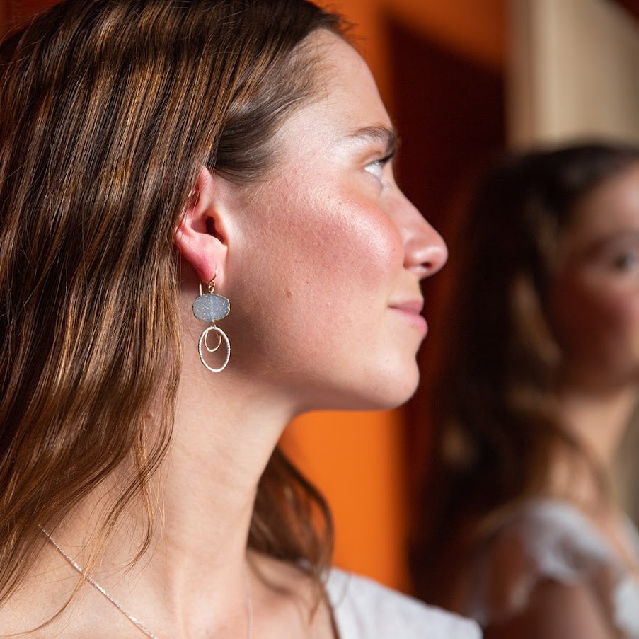 Druzy Shimmer Earrings