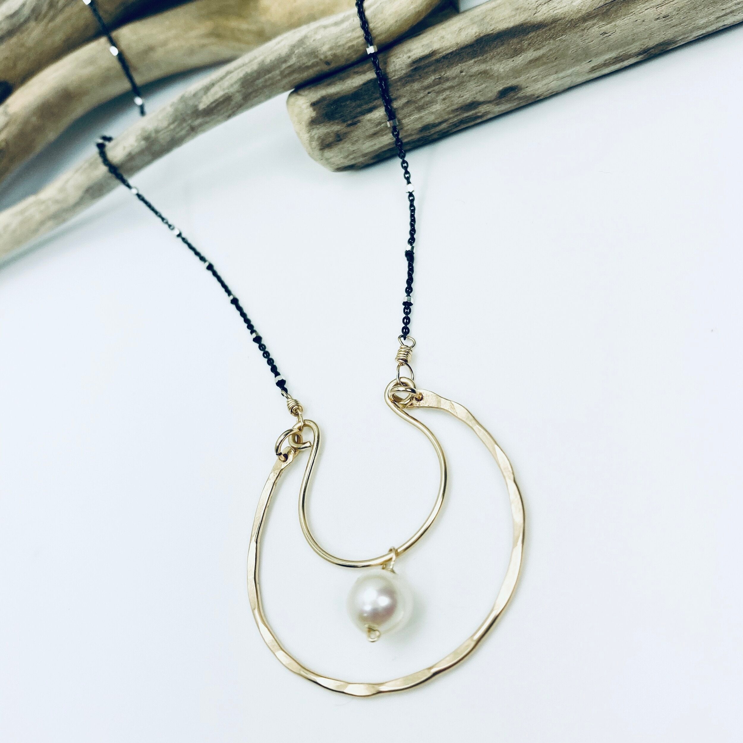 Moonlit Pearl Necklace