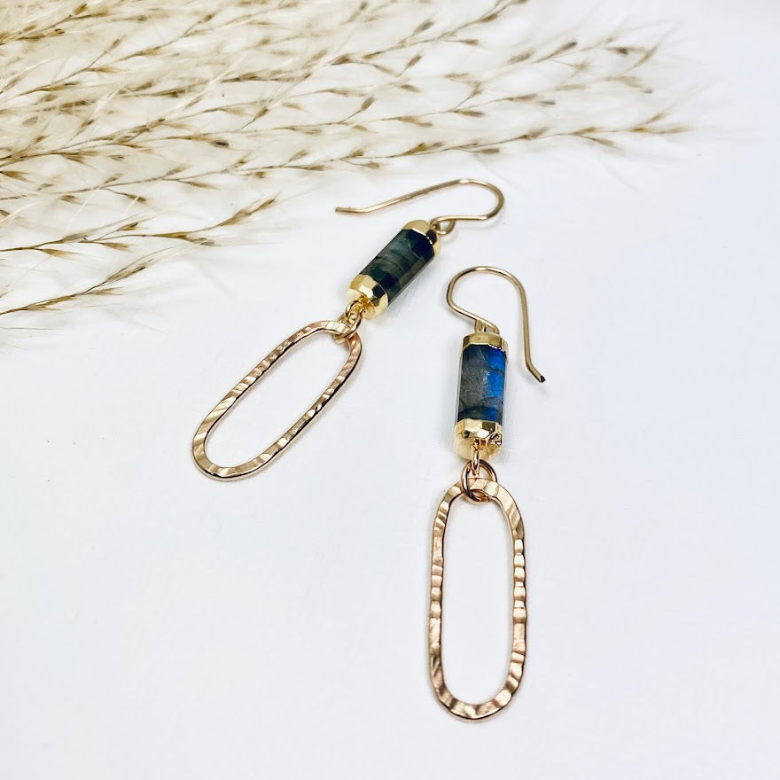Moonbeam Barrel Earrings