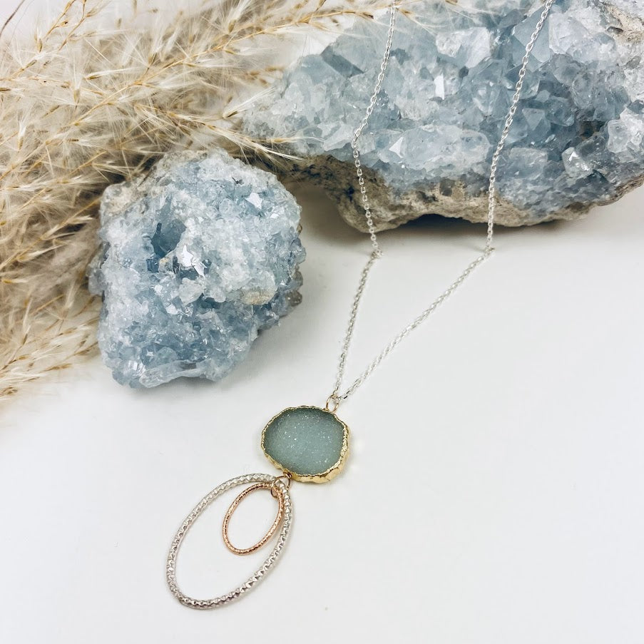 Druzy Glitter Necklace