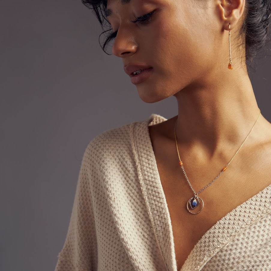 Carnelian Bar Earrings