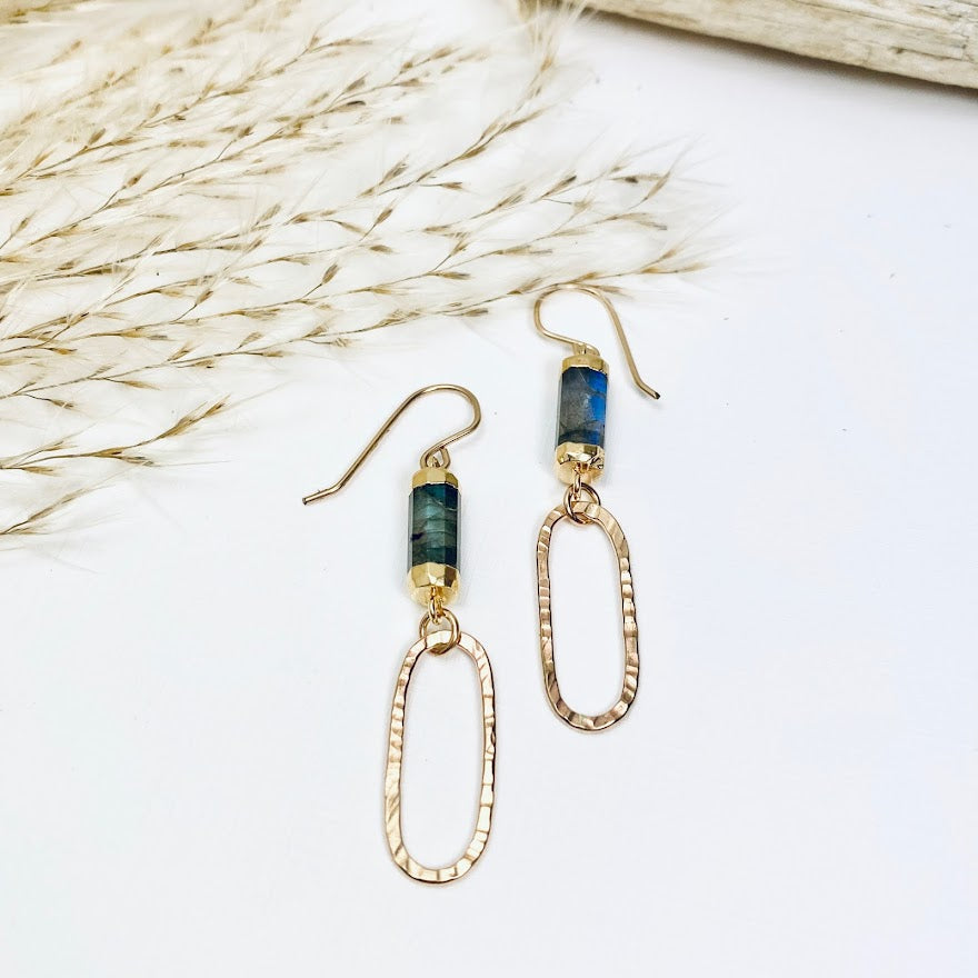 Moonbeam Barrel Earrings