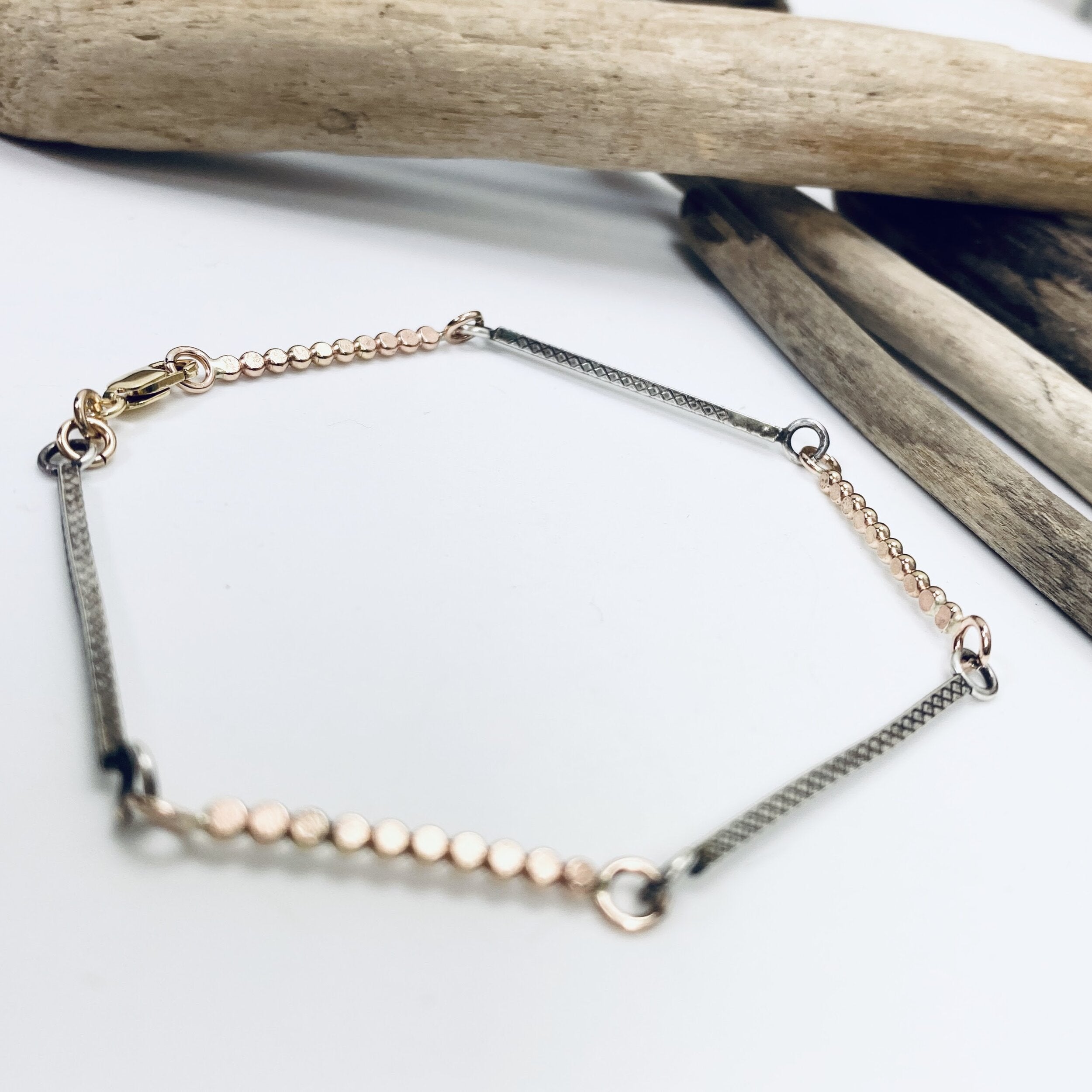 Textured Bars Bracelet