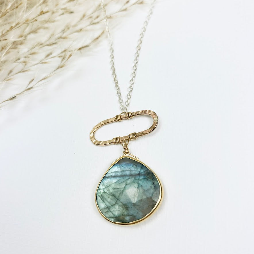 Labradorite Moonbeam Necklace