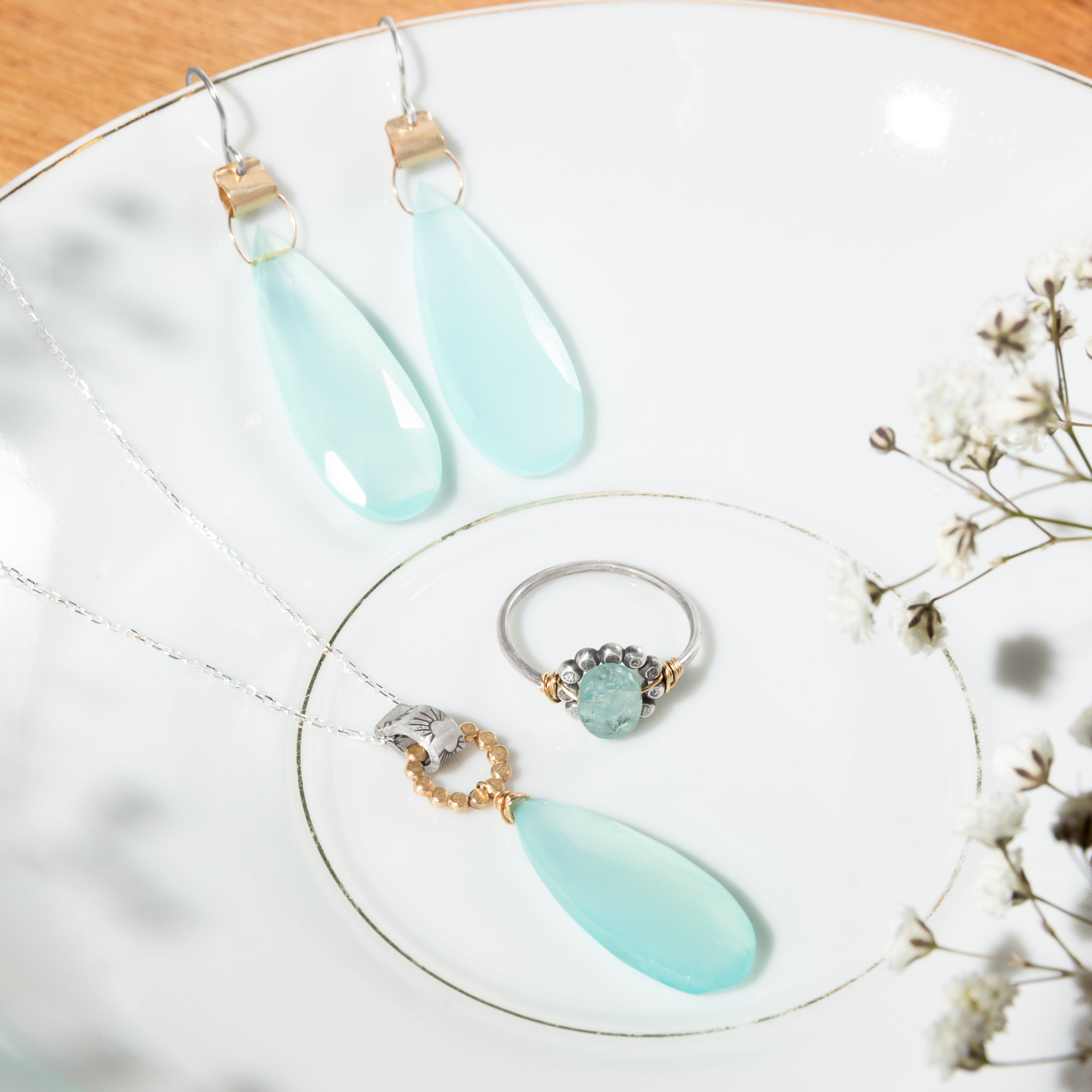 Chalcedony Guidance Earrings