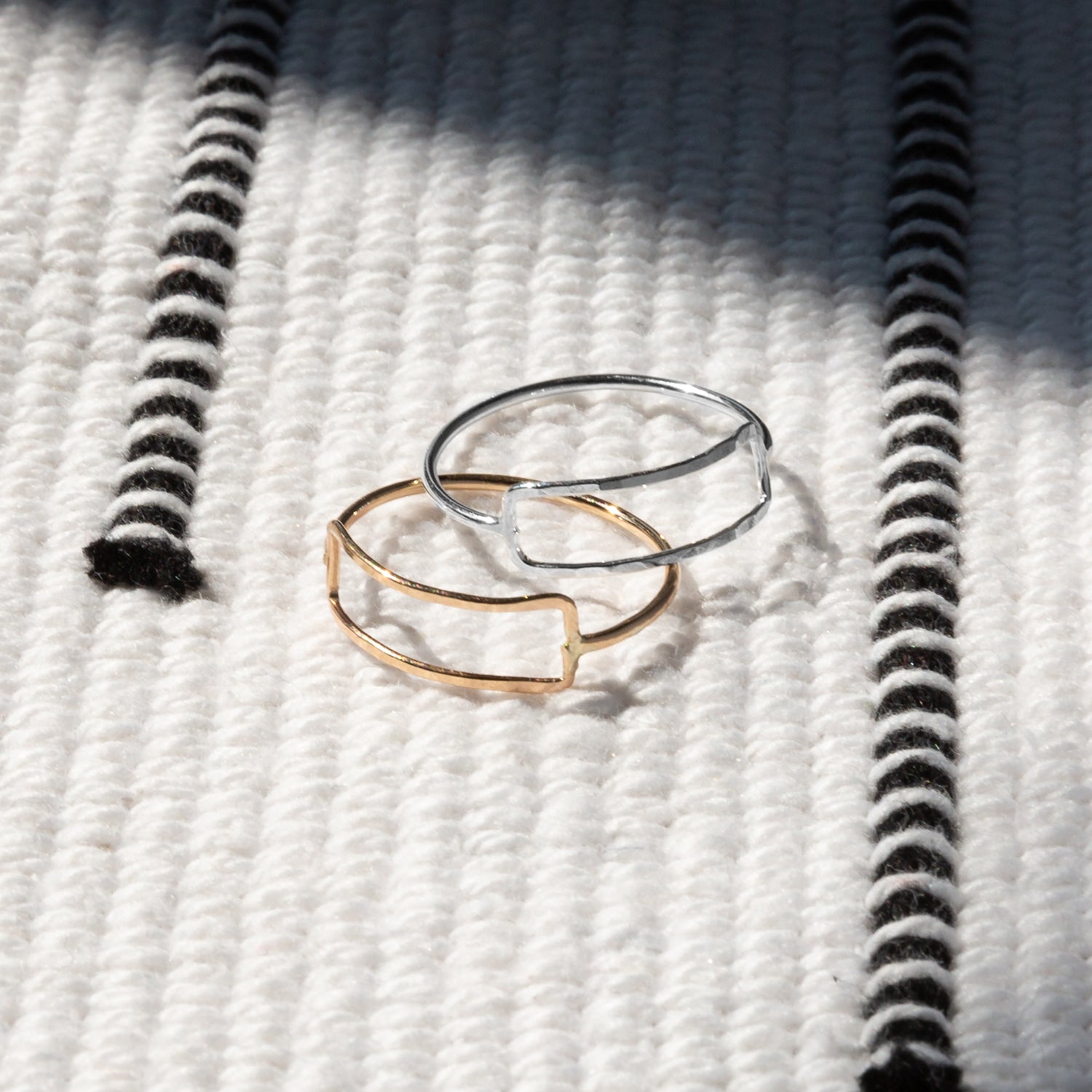 handmade rectangle rings laura j designs