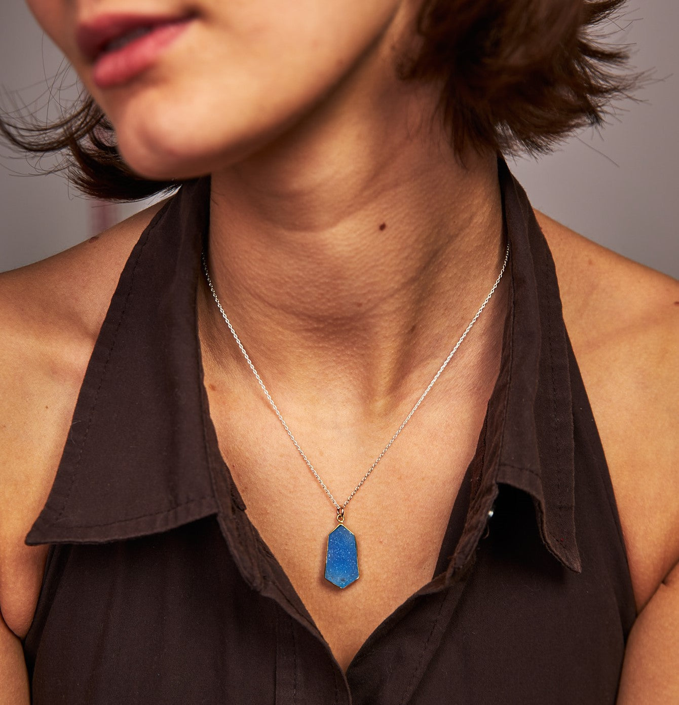 Druzy Hex Necklace – Laura Designs