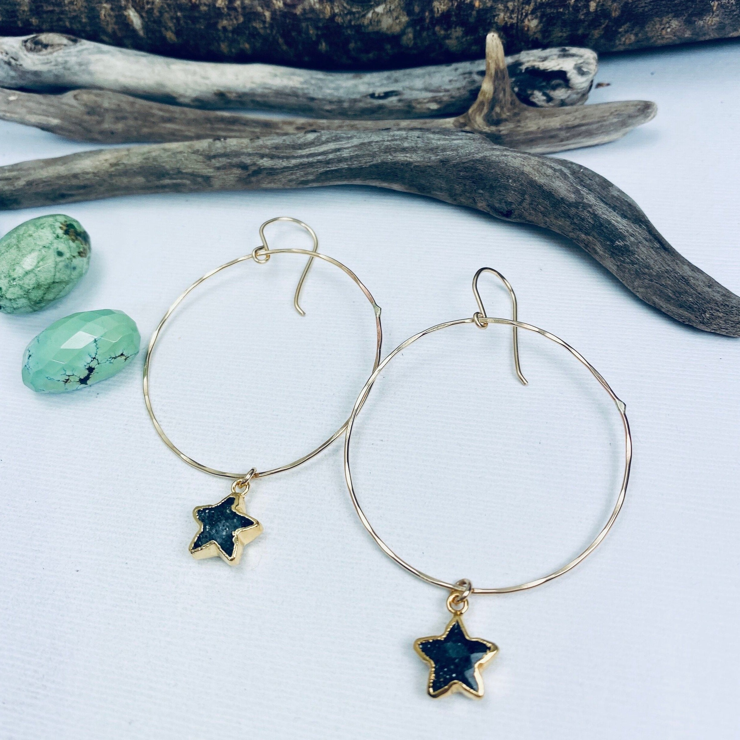 Celestial Hoop Earrings