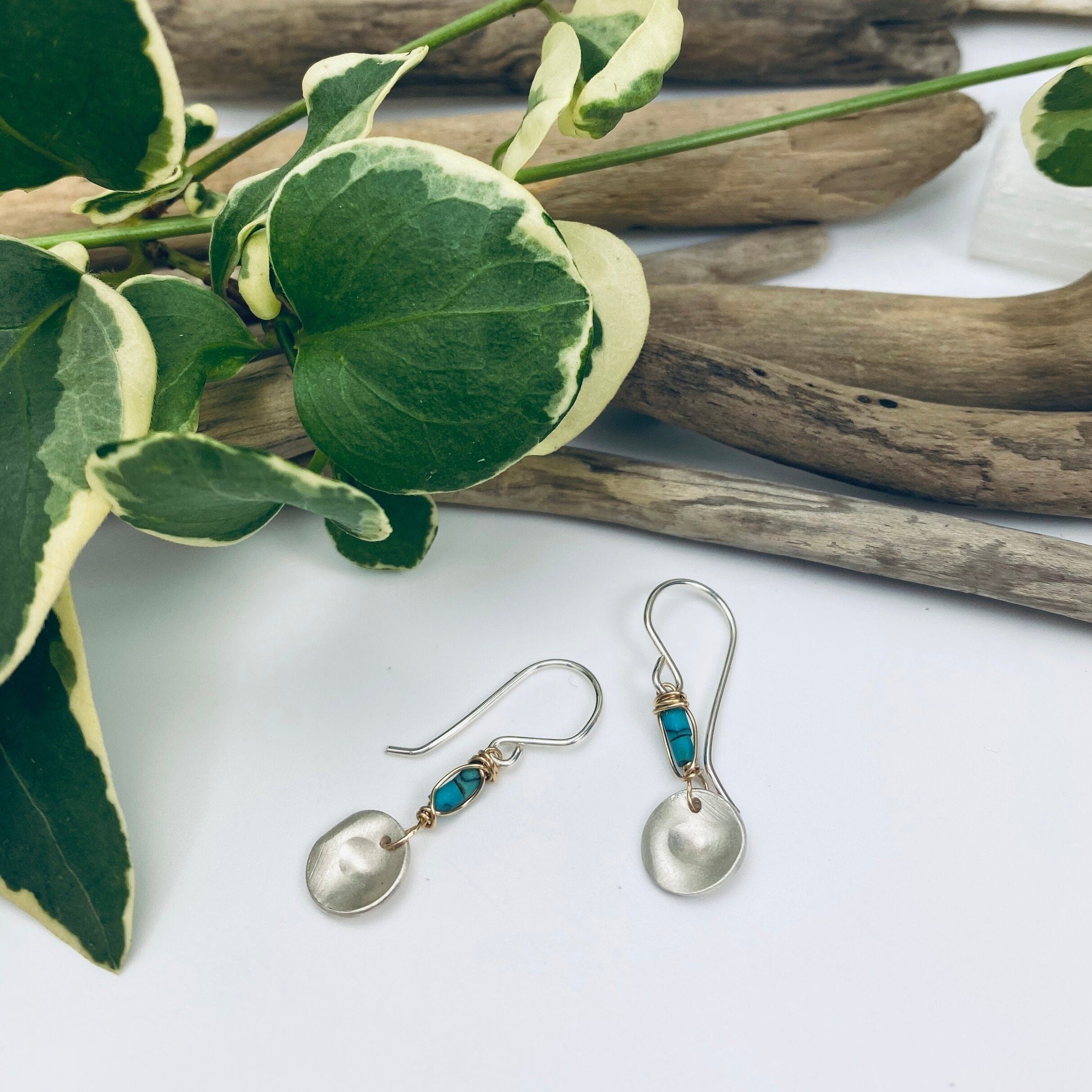 Tiny Turquoise Earrings