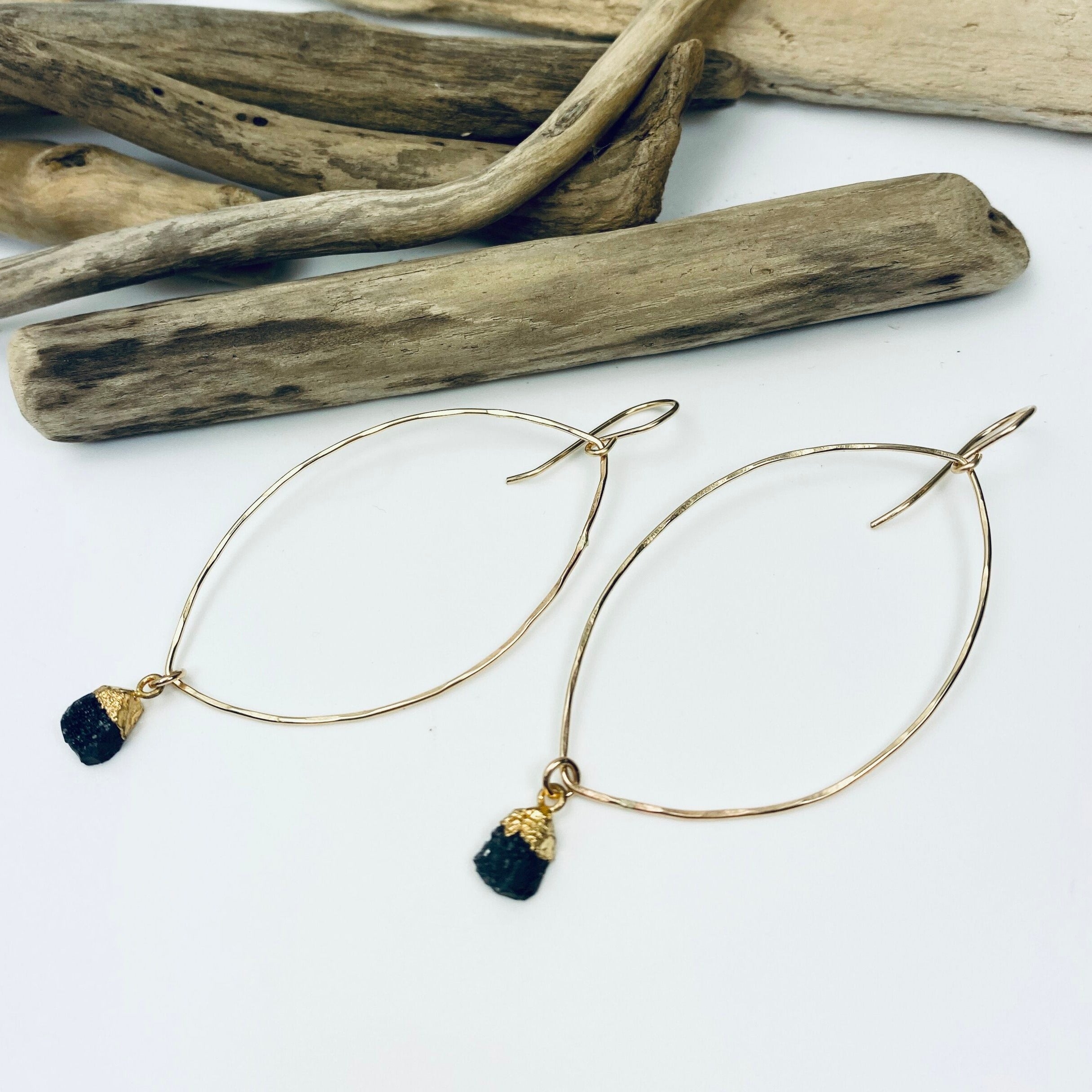 Midnight Leaves Earrings